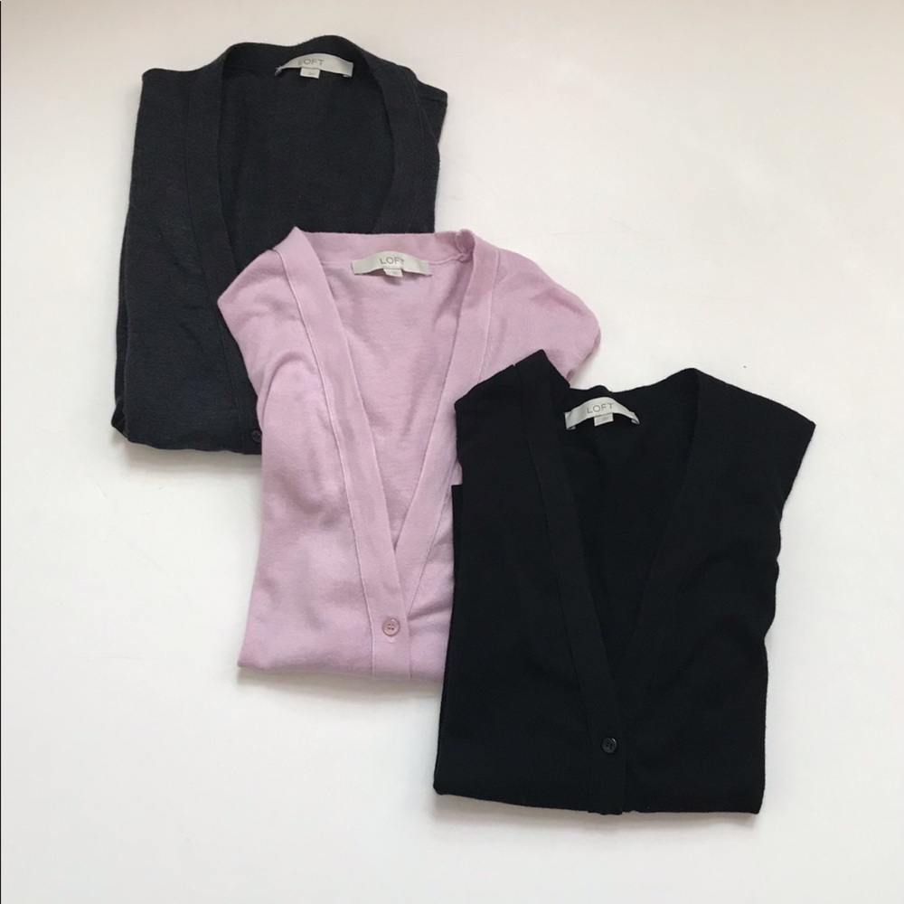 LOFT Cardigans (3)
